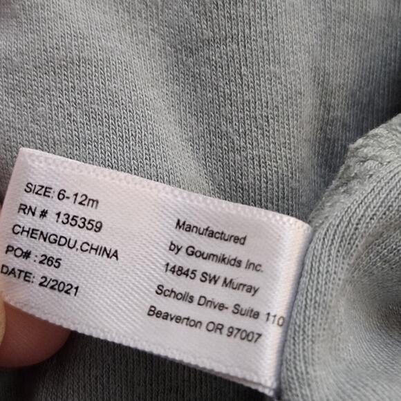 Goumi Baby Romper 6-12m Sleeveless Button Romper Boys‎ and Girls Summer Beach - Picture 6 of 7